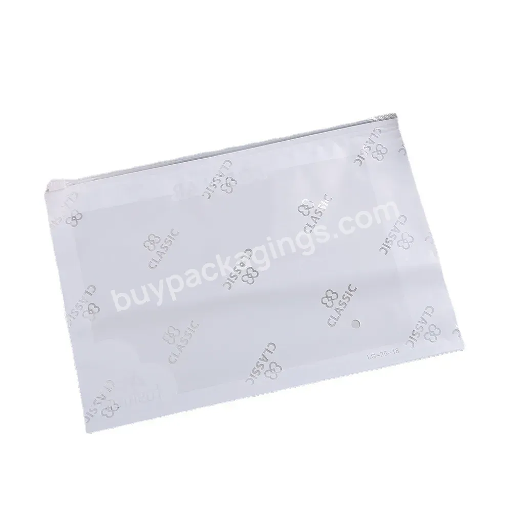 Custom Eco Reusable Printed High Quality Transparent Pvc Sealed Bag Reusable Perforated Sealed Bag Wholesaler