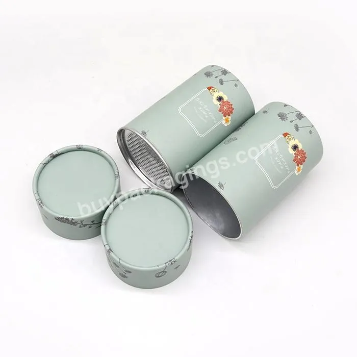 Custom Eco White Large Circular Paper Tube Tissue Packaging Craft Cylinder Kraft Powder Shaker Spice Cardboard Tube