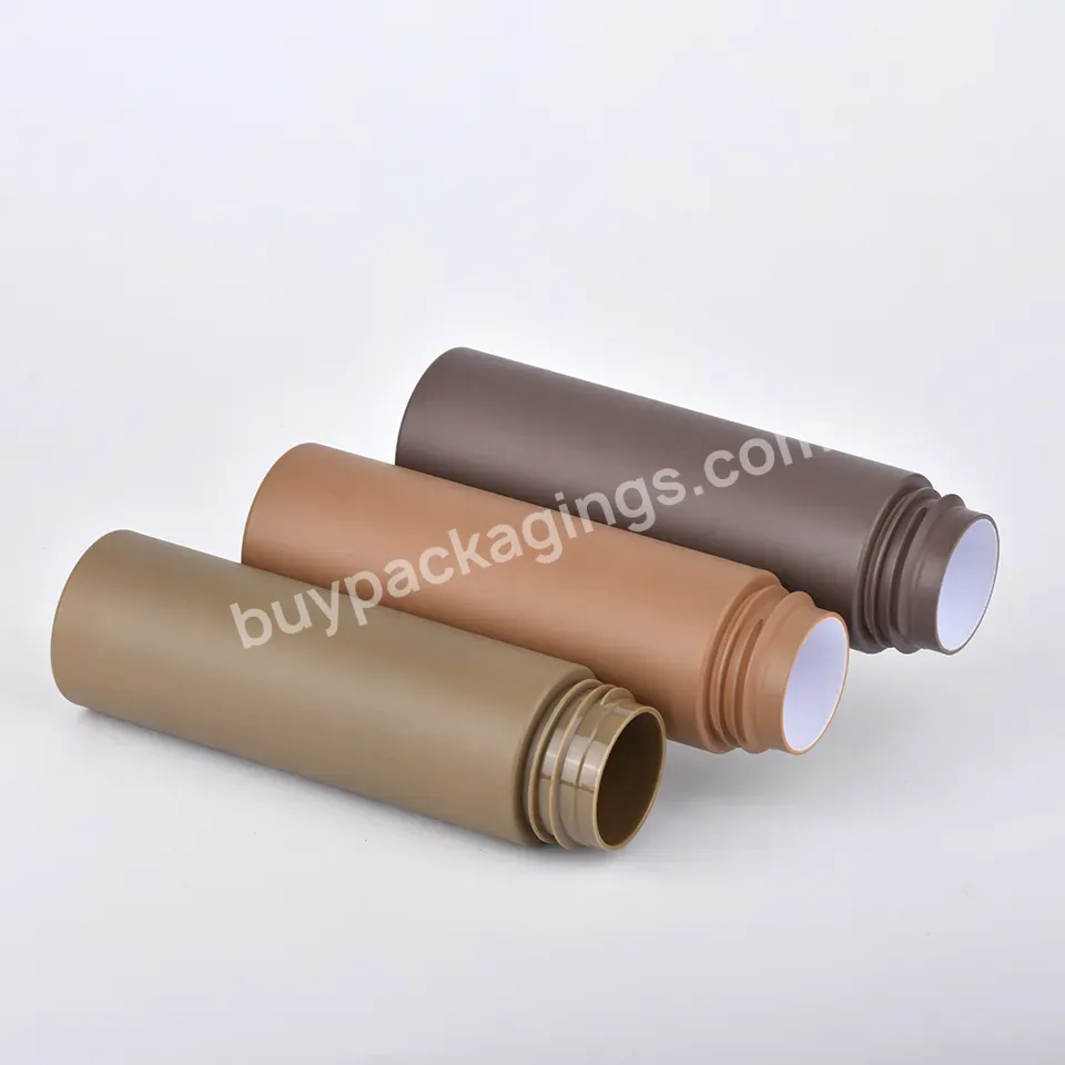 Custom Empty 100ml 120ml 150ml 200ml Cosmetic Packaging Matte Green Brown Pet Plastic Foam Dispenser Pump Soap Cleanser Bottle