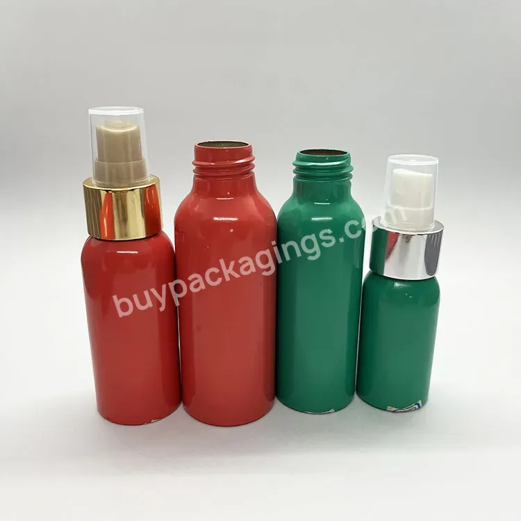 Custom Empty 120ml Glossy Silver Aluminum Oil Perfume Trigger Spray Bottle / Shiny Natural Silver Water Sprayer Bottle Manufacturer