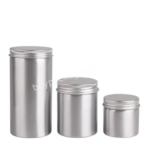 Custom Empty Aluminum Jar 50g 100g 200g 300g Tall Aluminum Tin Tea Storage Can
