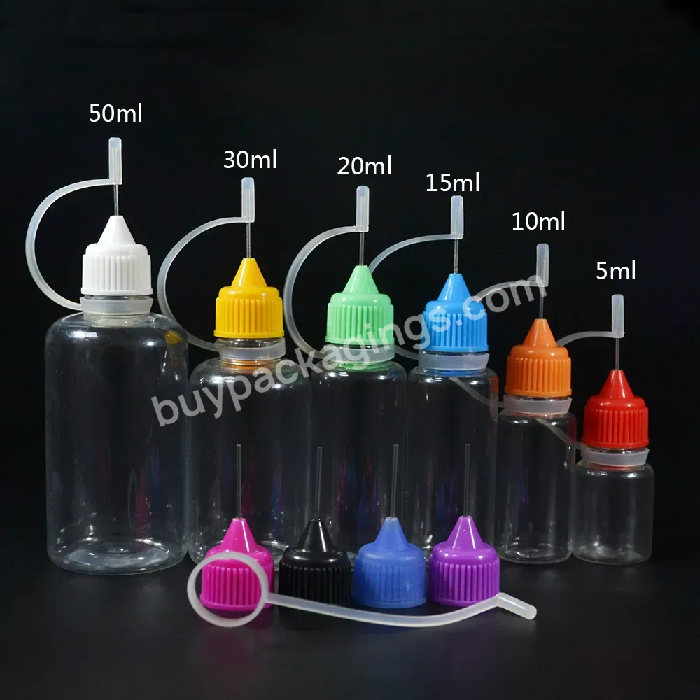 Custom Empty Diy Craft Painting Pe Matt Plastic Dropper Needle Tip Applicator Squeeze Glue Bottle With Twist Caps 100ml 50ml