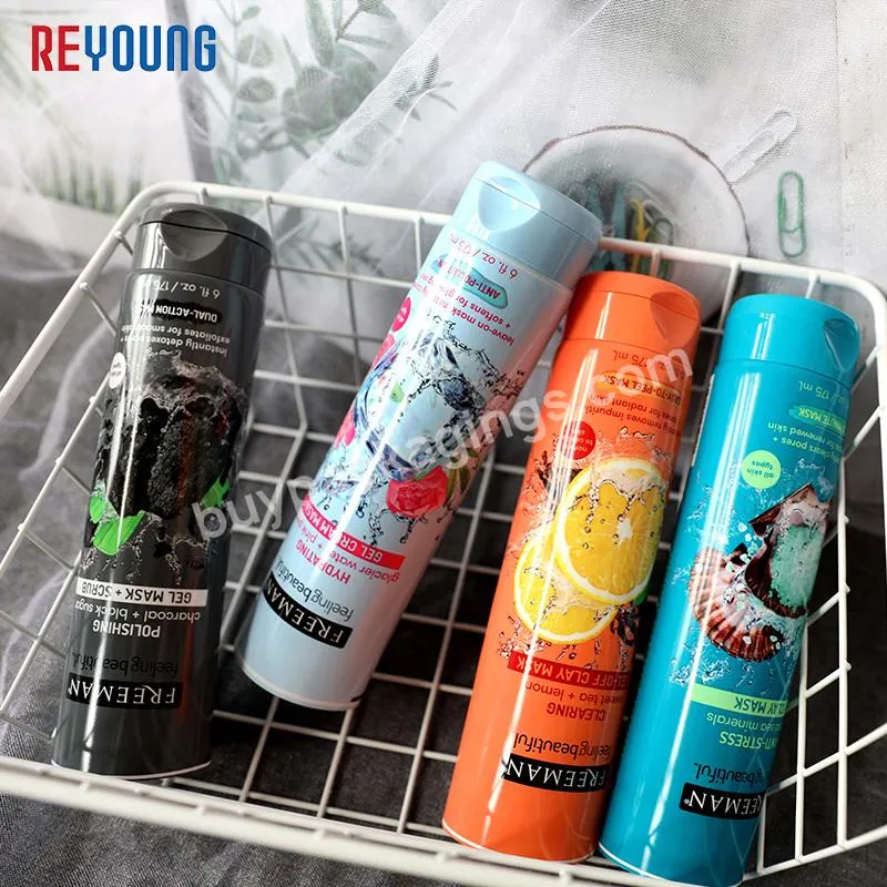 Custom Empty Eco Friendly Biodegradable Plastic PE Shampoo Bottle Hand Cream Body Lotion Soft Cosmetic Packaging Squeeze Tube