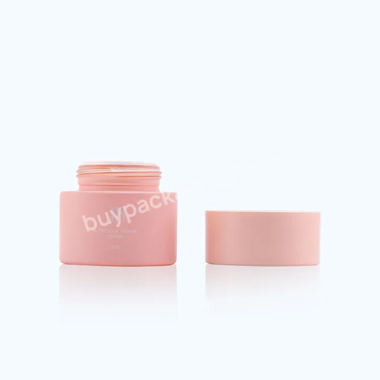 Custom Empty Glass Cream Jars With Screw Lid For Body Cream Cosmetic Container