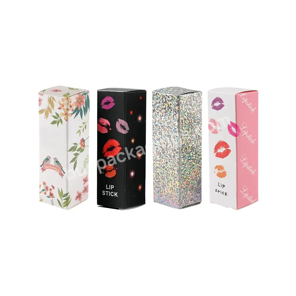 Custom Empty Lipstick Perfume Boxes Essential Oil Bottle Wrapping Box Lip Gloss Bottle Paper Box For Gift Packaging Cosmetic