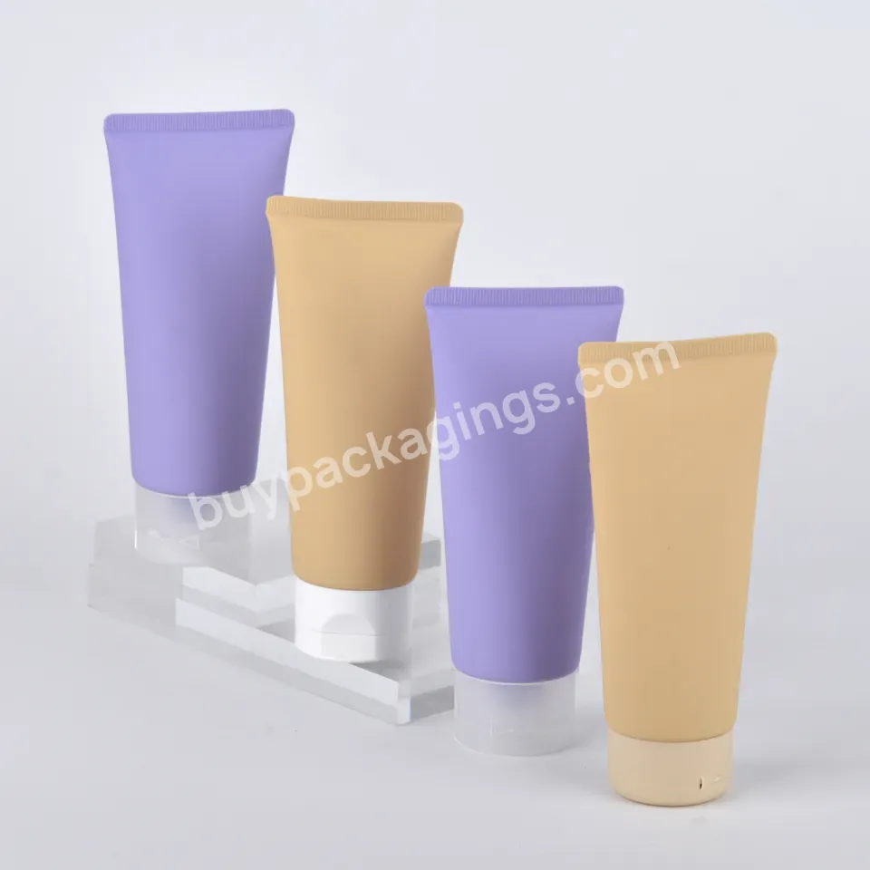 Custom Empty Oval Hand Eye Cream Packaging Pe Cream Tubes Skin Care Squeeze Cosmetic Plastic Tube