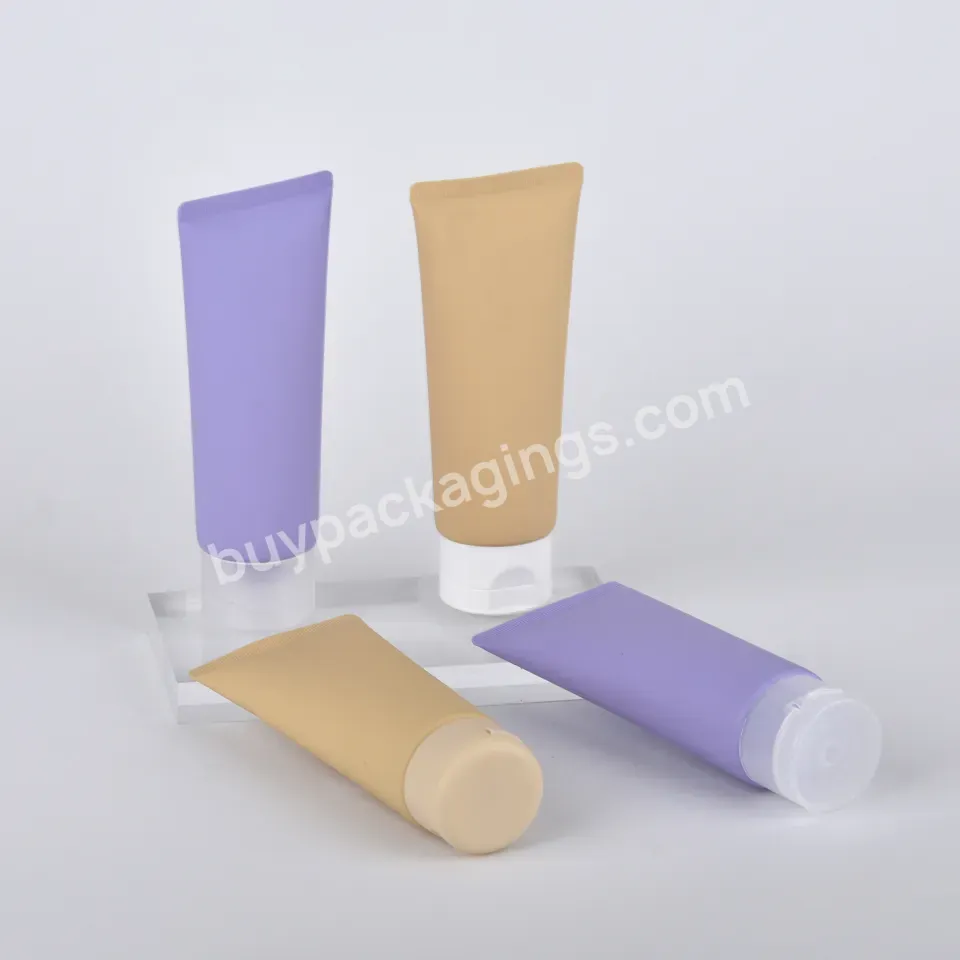 Custom Empty Oval Hand Eye Cream Packaging Pe Cream Tubes Skin Care Squeeze Cosmetic Plastic Tube