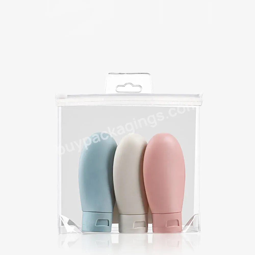 Custom Empty Packing Plastic Cosmetic Portable Pet 80ml Squeezable Travel Lotion Shampoo Soft Travel Bottle Set - Buy Travel Dispensing Bottle 6 Pieces Set,Face Wash Lotion Bottle 60ml*3,Travel Squeeze Tube.