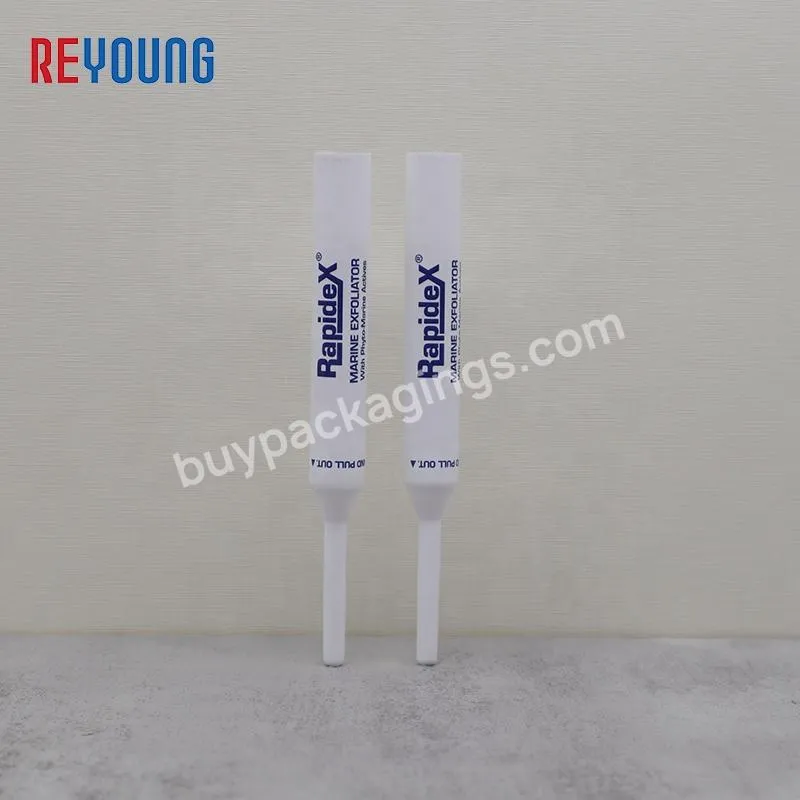 Custom Empty PE Cotton Tip Tubes White Printed Cosmetic Plastic Packaging Soft Tube