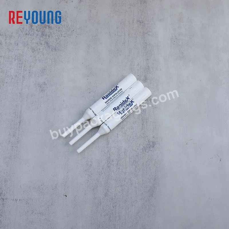 Custom Empty PE Cotton Tip Tubes White Printed Cosmetic Plastic Packaging Soft Tube