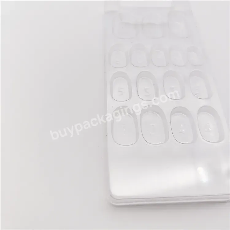 Custom Empty Press On False Nail Box Package Nail Tip Packaging Box With Blister Packaging - Buy Blister Inner Tray For Cosmetic,Cosmetic Box With Blister Tray,Cosmetic Box With Blister Transparent Packaging.