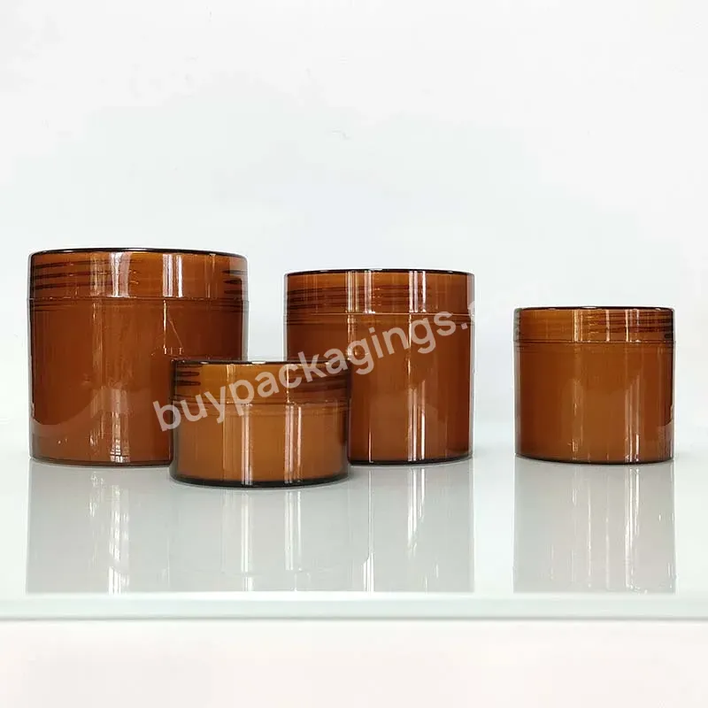 Custom Empty Wide Mouth Storage Container 100ml 4oz 6oz 200ml 8 Oz 250ml 300ml 500ml Clear Black Amber Pet Plastic Jar With Lids - Buy Pet Plastic Jars,400ml Plastic Jar Wholesale Luxury Empty Cosmetic Jars 8 Oz 250g Face Cream Packaging,Pet Jar/ambe