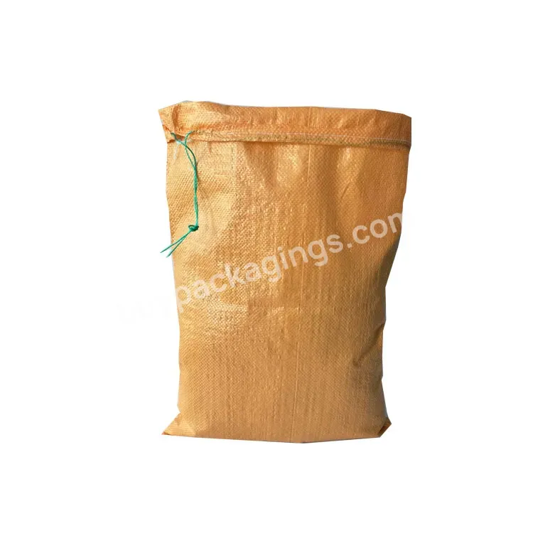 Custom Empty Woven Polypropylene Silage Bag 50kg 25kg 10kg Rice Sack Packaging Bags