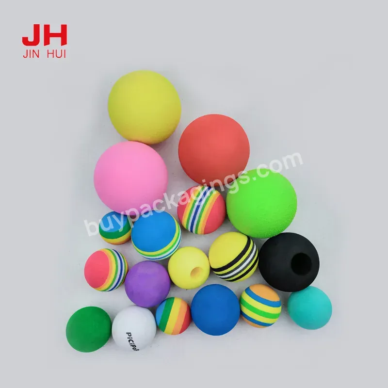 Custom Eva Foam Ball Interactive Kittens Pet Toys Eva Ball Cat Toy Soft Foam Rainbow Play Balls