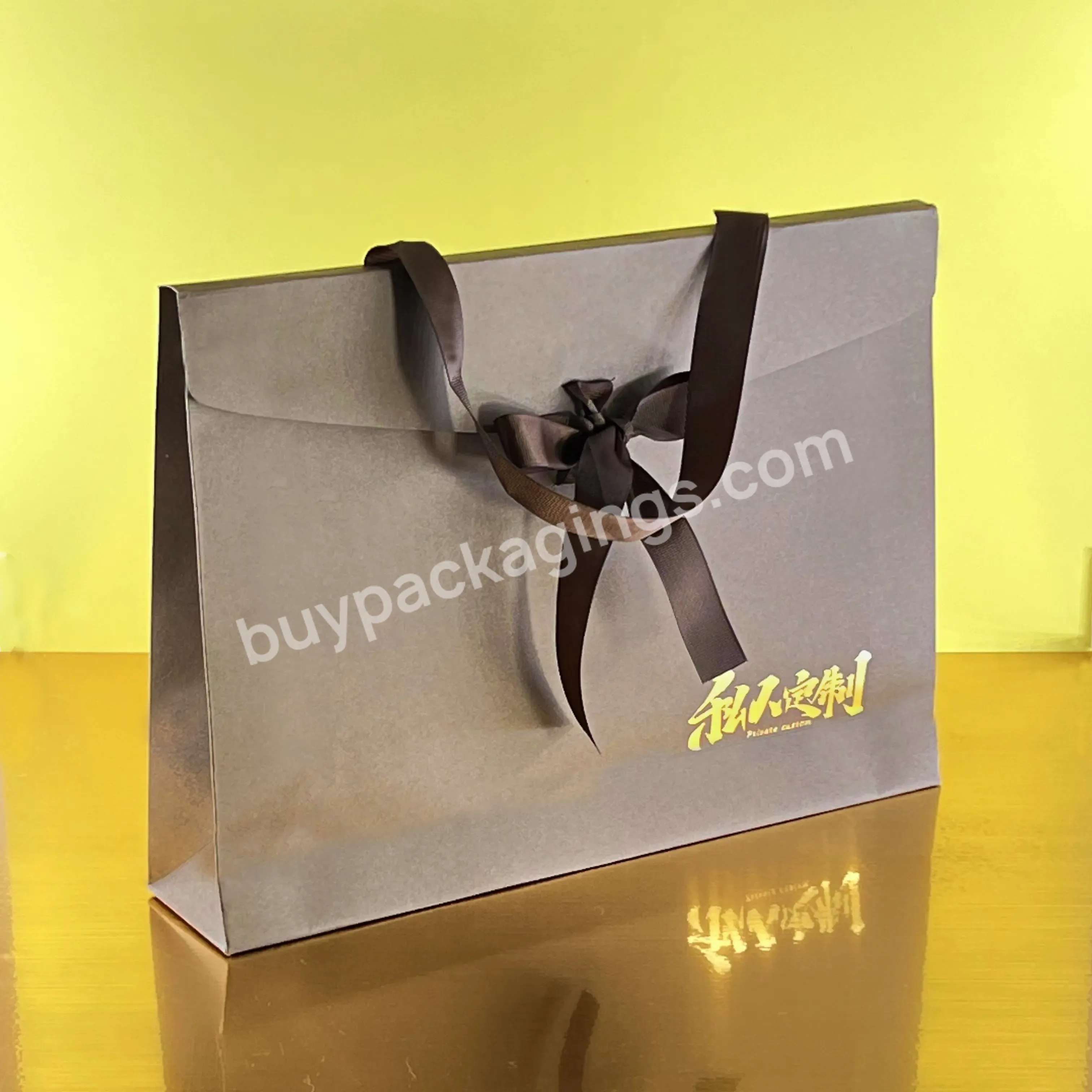 Custom Evening Dresses High Quality Apparel Business Suits Sets Shopping Bags For Packaging Clothing Brand Packaging Paper Bags