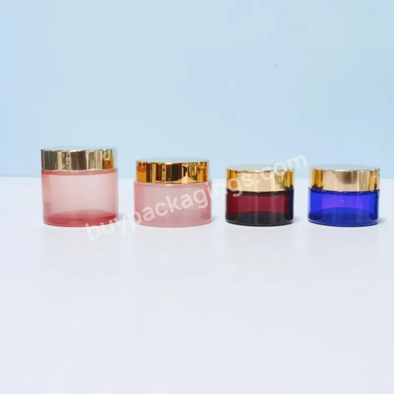 Custom Face Glass Cream Jar 20ml 30ml 50ml 100ml Clear Colorful Empty Luxury Glass Cosmetic Jar - Buy Cosmetic Glass Jar 50ml,Glass Refillable Cosmetic Jar,Glass Luxury Body Cream Jar Cosmetic Packaging.