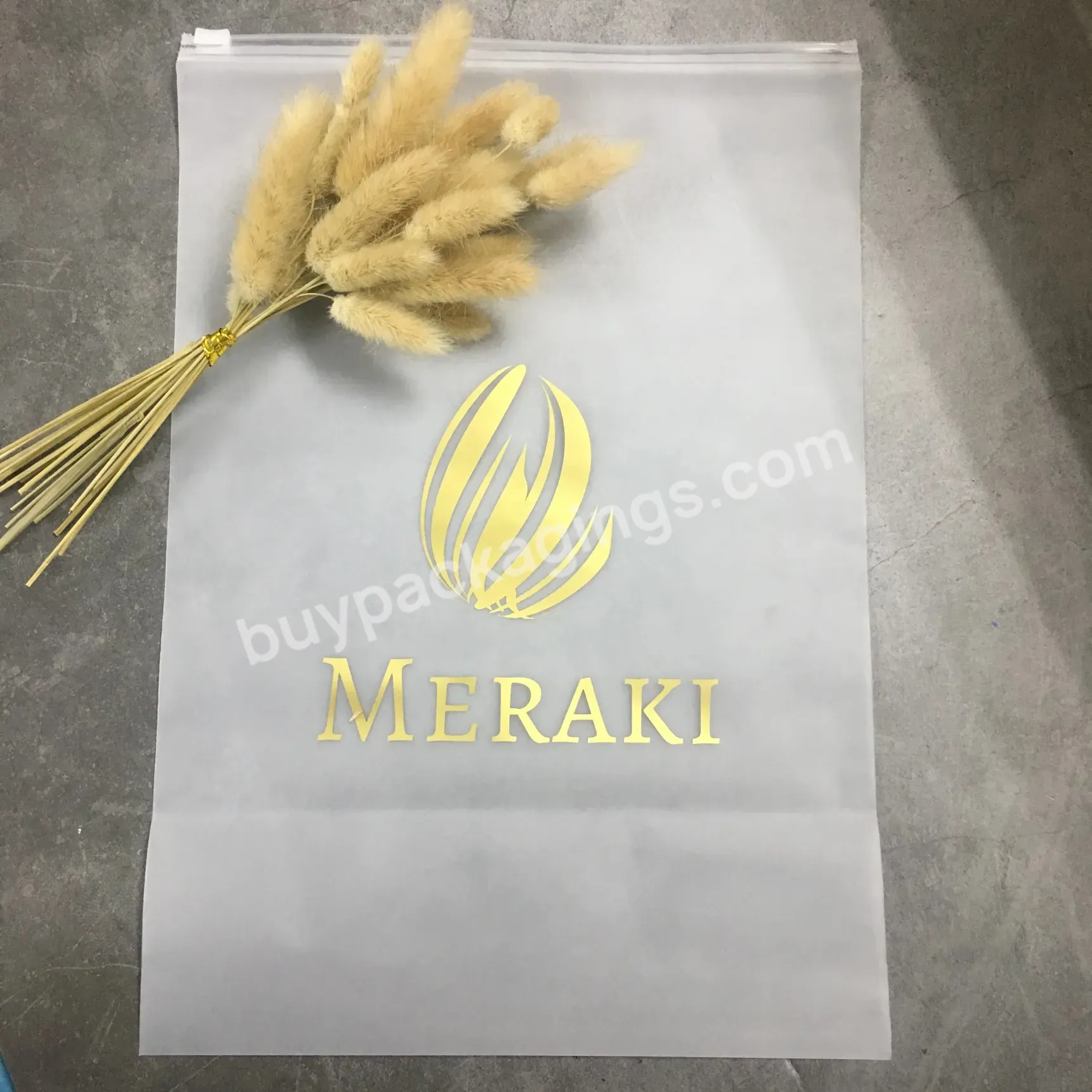 Custom Factory Matte High Quality Clear Printing Plastic Zip Top Pouches Zipper Bags With Your Own Brand