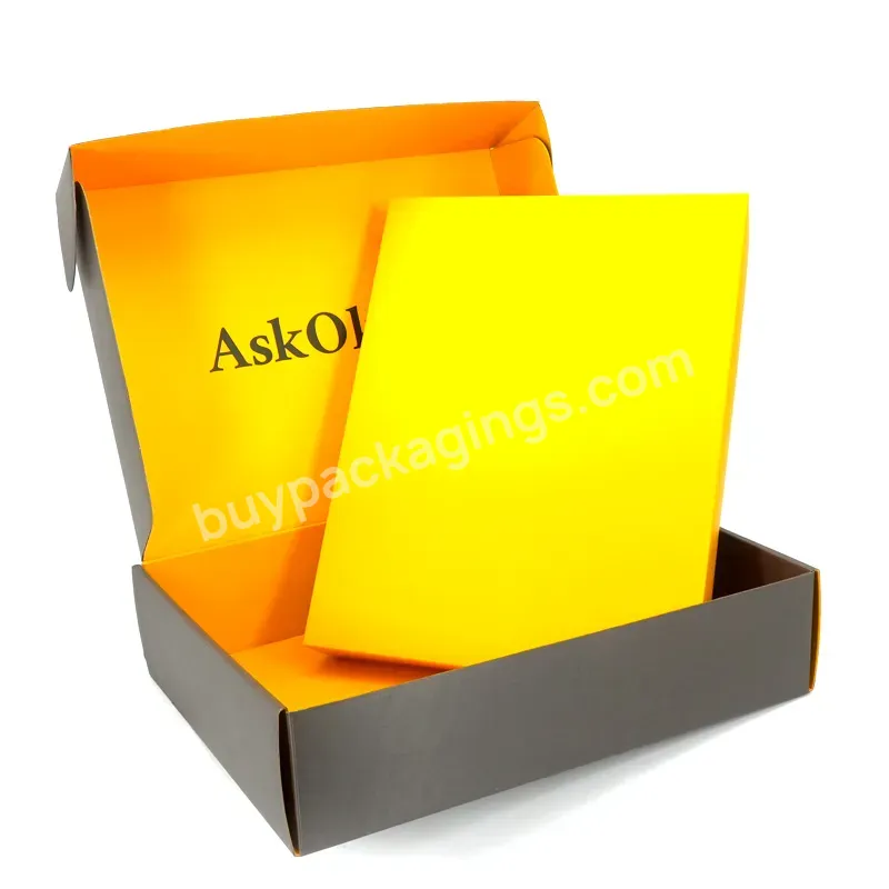 Custom Fancy Design Luxury Best Price Logo Biodegradable Black Packaging Shipping Mailer Boxes