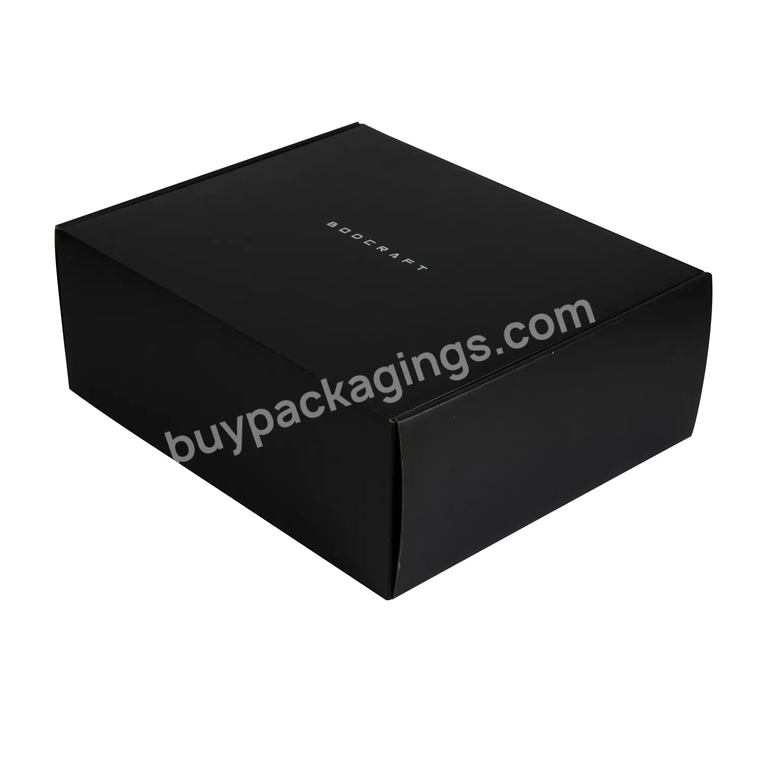 Custom Fancy Luxury Black Packaging Gift Box Biodegradable Box For Clothing Bag Sweater
