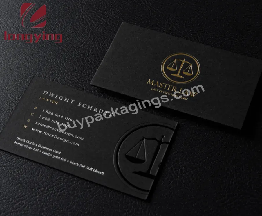 Custom Fashion Matte Black 700g Cotton Luxury Paper Business Card /thankyou Card /invitation Card