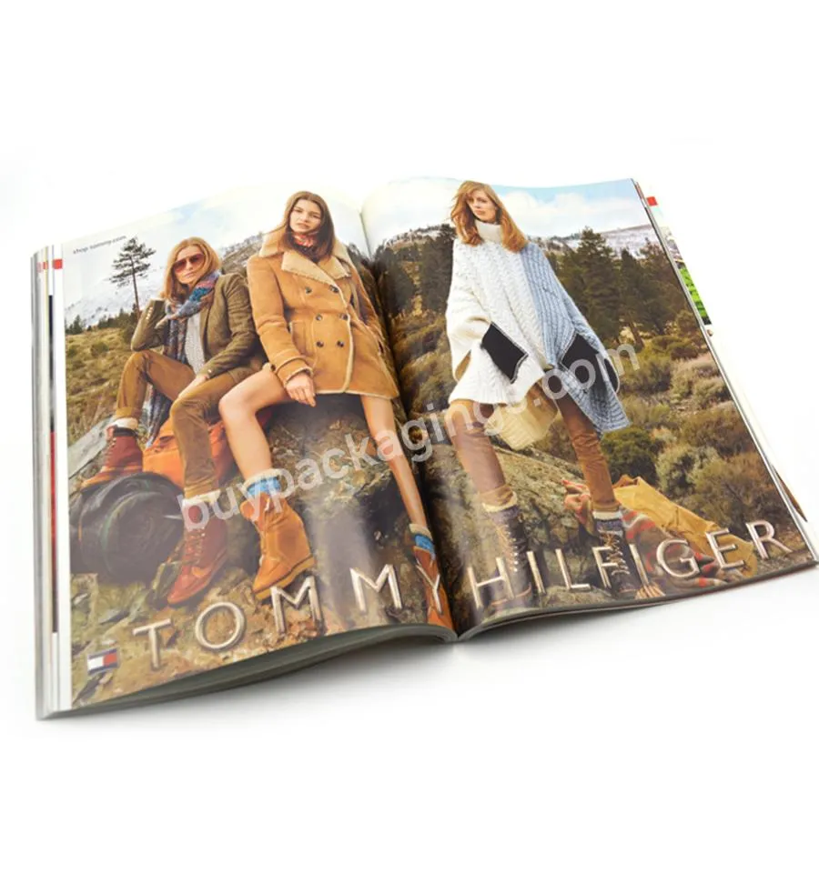 Custom fashion paper printed flyerbookletcataloguemagazineposterbrochureprinting
