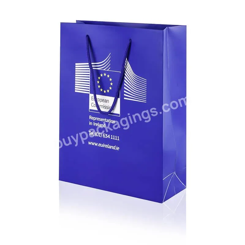 Custom Fashion Your Own Logo Print Cosmetics Luxury Gift Shopping Paper Bags With Button