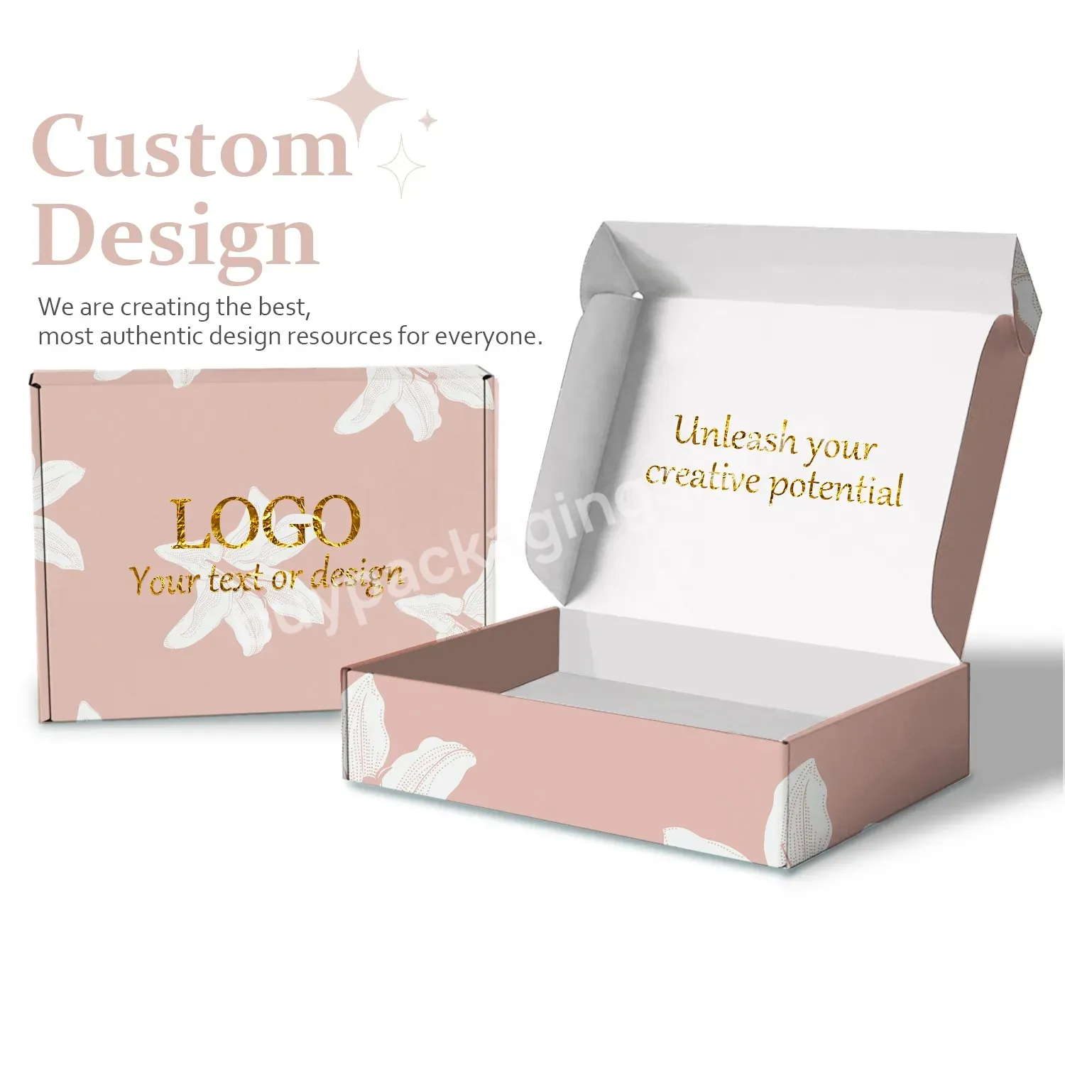 Custom Flat Personalized Mini Lightweight Amazon Art Foldable Packaging Box