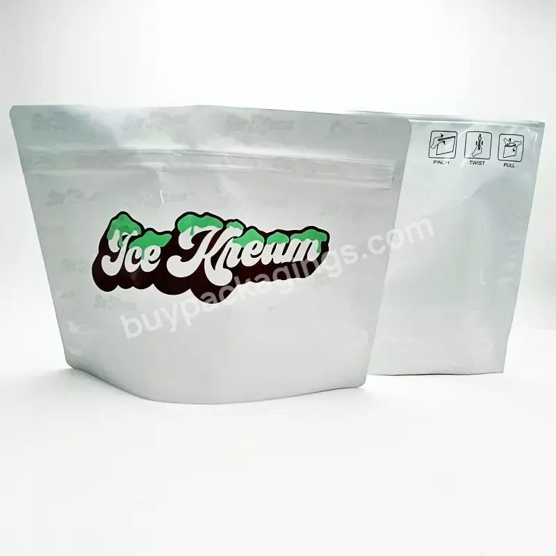 Custom Foil Matte Large 454g 1pound 16oz 1lb Black Child Proof Reclosable Mylar Exit Bags Packaging With Clear Window