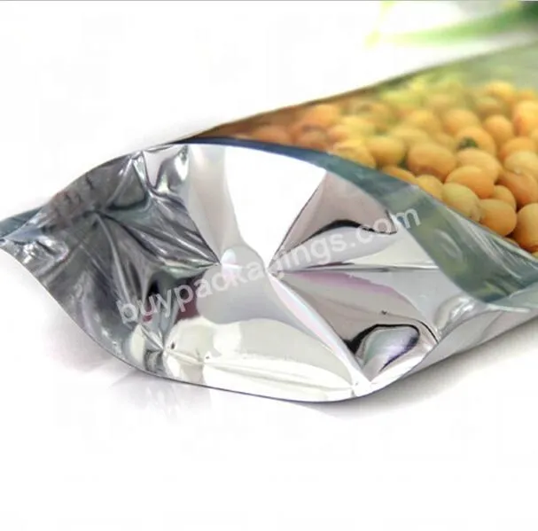 Custom Foil Packaging Resealable Stand Up Pouch Candy Plastic Zip Lock Bags With Window