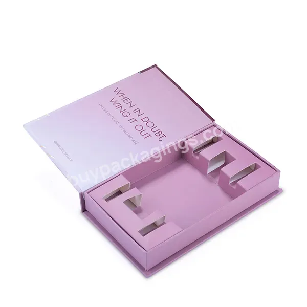 Custom Foldable Cosmetic Packaging Gift Box False Nail Display Cardboard Paper Box