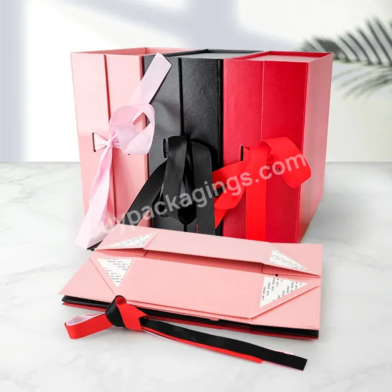 Custom Foldable Magnetic Closure Luxury Gift Cardboard Shipping Paper Box Wigs Hair Extension Clothes Clothing T-shirt Packaging