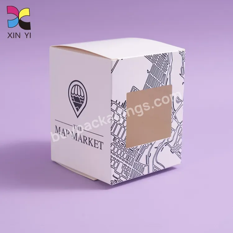 Custom Foldable Paper Boxes Cosmetic Packaging Paper Box With Window