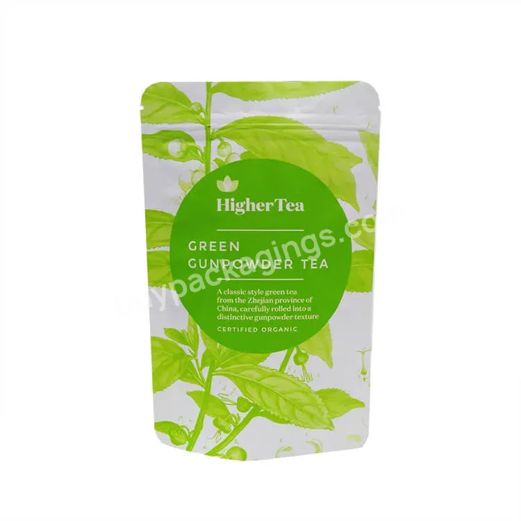Custom Food Grade Aluminum Foil Packaging Different Flavors Loose Tea Packaging Mushroom Powder Stand Up Mylar Bags