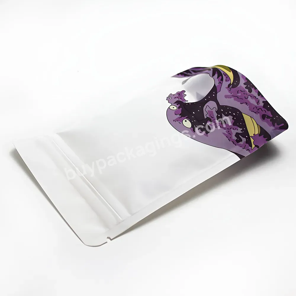 Custom Food Packaging Zip Resealable Plastic Smell Proof Stand Up Pouch Cookie Biscuit Mylar Bags 5 Gallon With Window