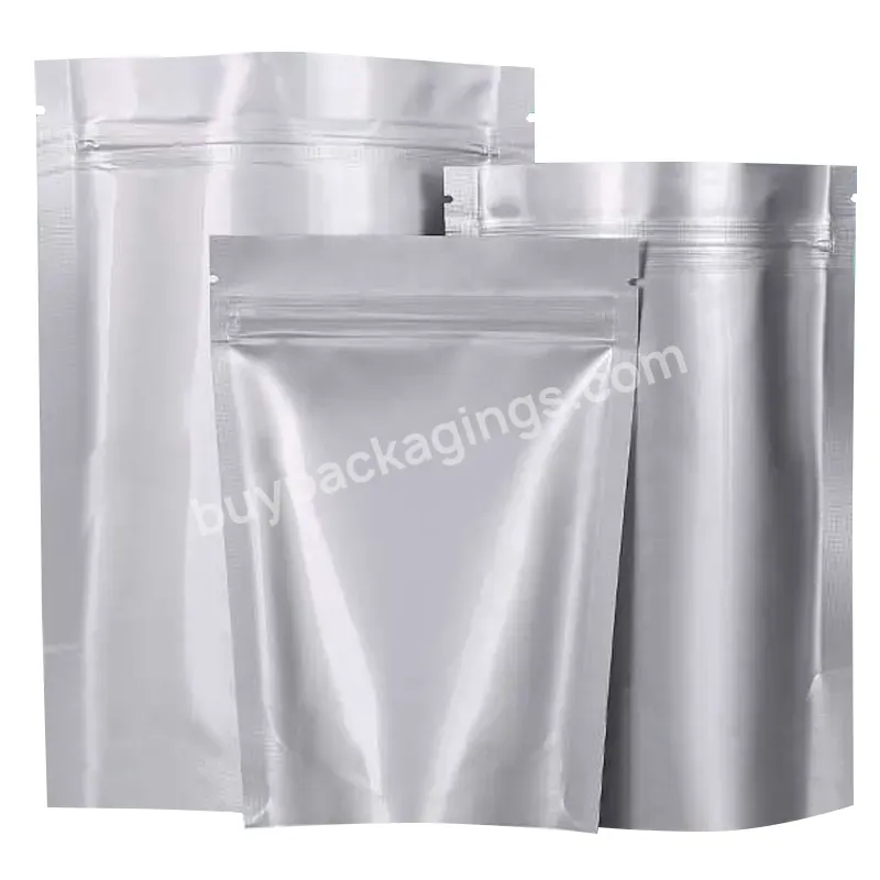 Custom Food Storage Polyester Film Bag Aluminum Foil Self-supporting Bag Oxygen Absorbent Label Plastic Bag