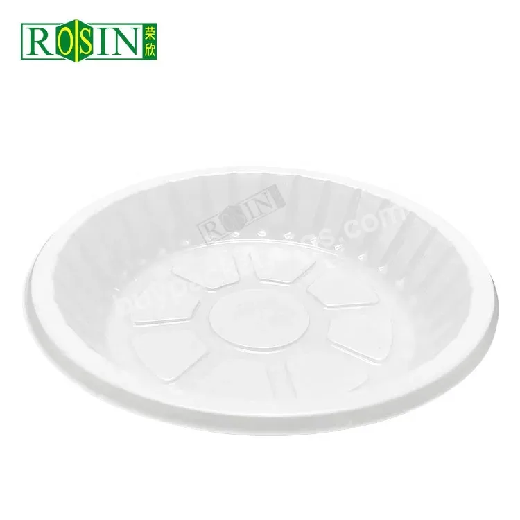 Custom Free Sample Plastic Dishes Round Plates Tableware Dessert Food Plate Dishes For Christmas Party