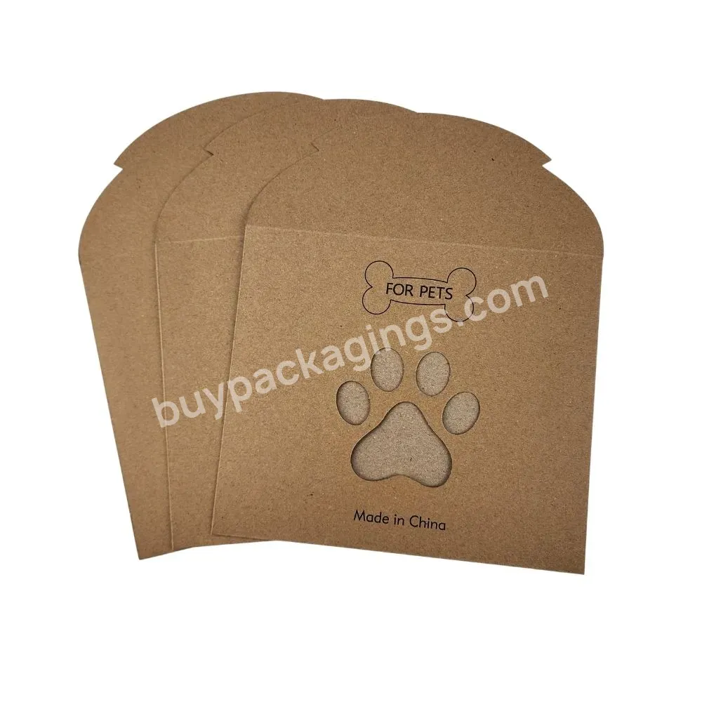 Custom Friendly Resealable Kraft Paper Hollow Envelopes For Packaging With Hole