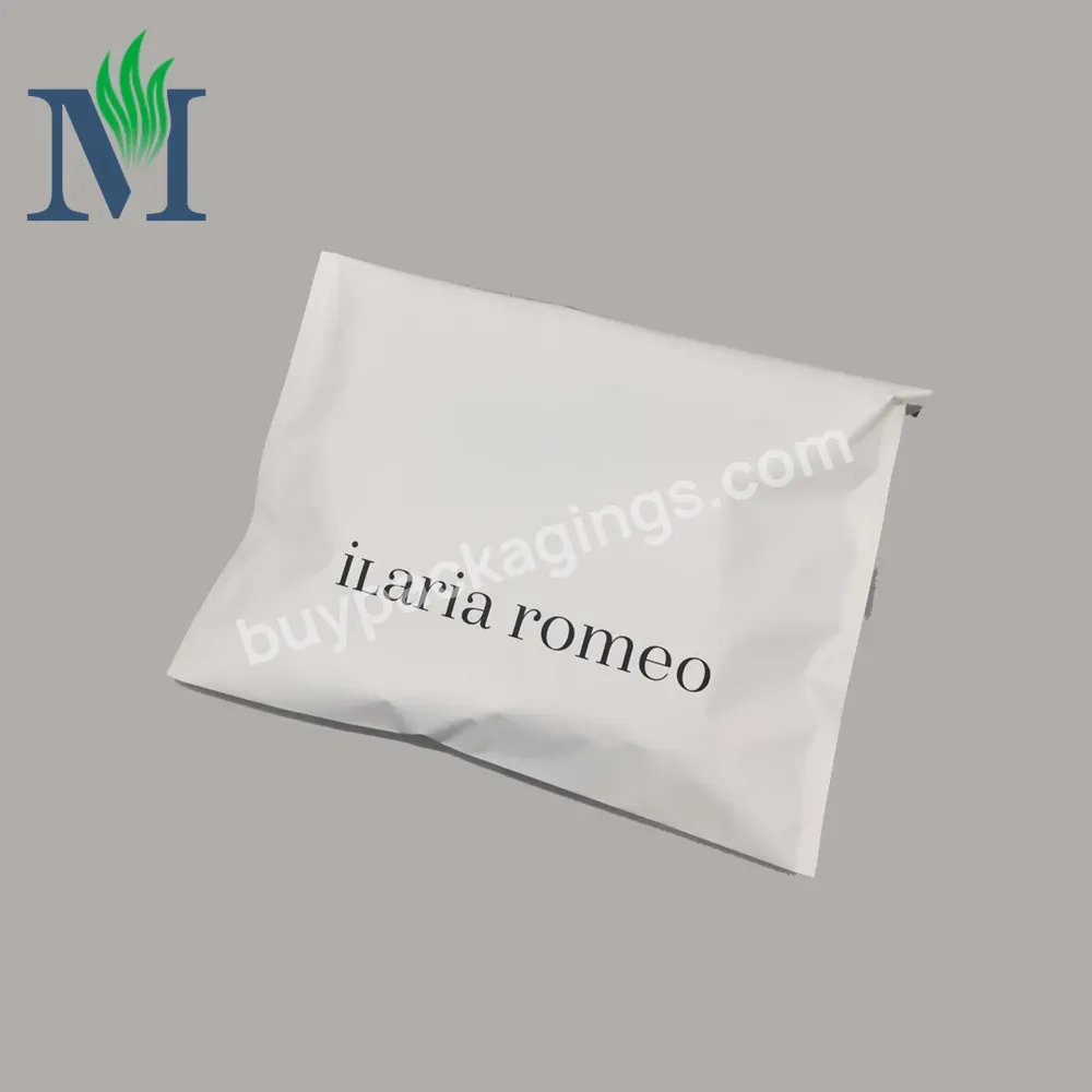 Custom Frosted Mailing Courier Ship Clothing Packaging Matte White Poly Aluminium Foil Bags