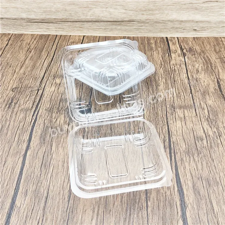 Custom Fruit Transparent Disposable Clamshell Box Containers Wholesale Clear Biodegradable Packaging