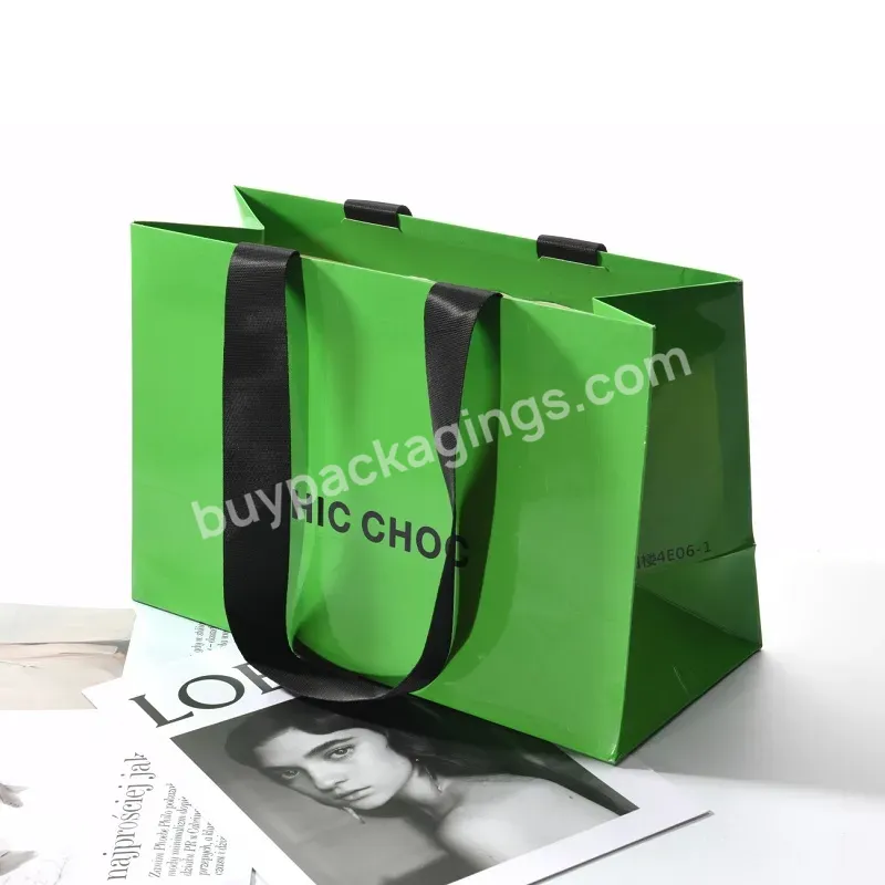 Custom Fsc Luxury Paper Shopping Gift Bags With Your Own Logo For Shop Gift Packing
