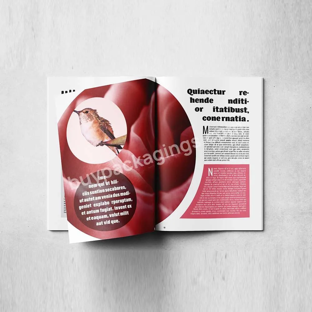 Custom Full Color Magazine Printing Softcover Business OEM Cheap Magazine Printing