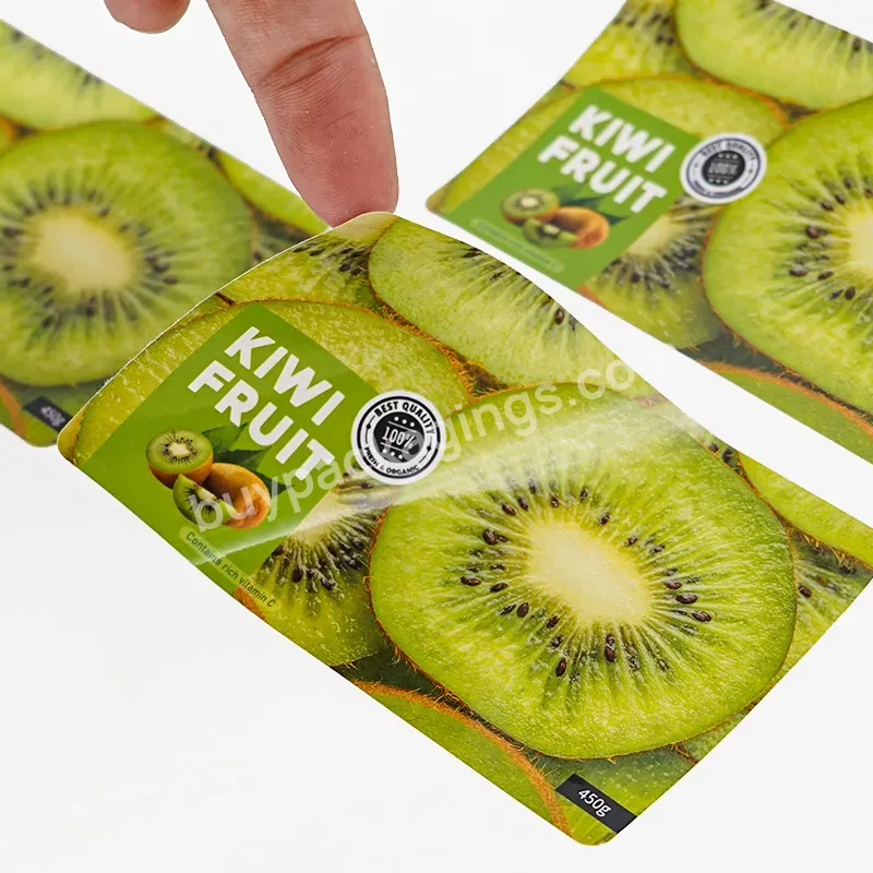 Custom Full-color Printed Fruit Salad Vegetable Supermarket Fast Food Logo Self-adhesive Waterproof Vinyl Packaging Labels