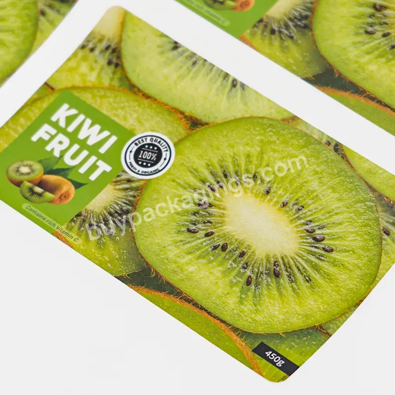 Custom Full-color Printed Fruit Salad Vegetable Supermarket Fast Food Logo Self-adhesive Waterproof Vinyl Packaging Labels