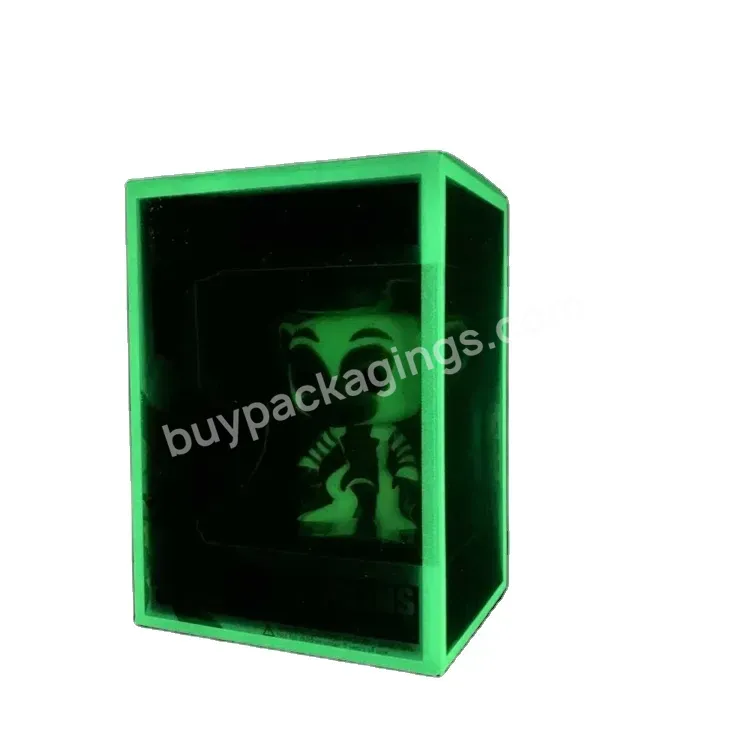 Custom Funko Pop Protector .6mm Glow Plastic Pet Pvc Firm Protector Pack Funko Pop