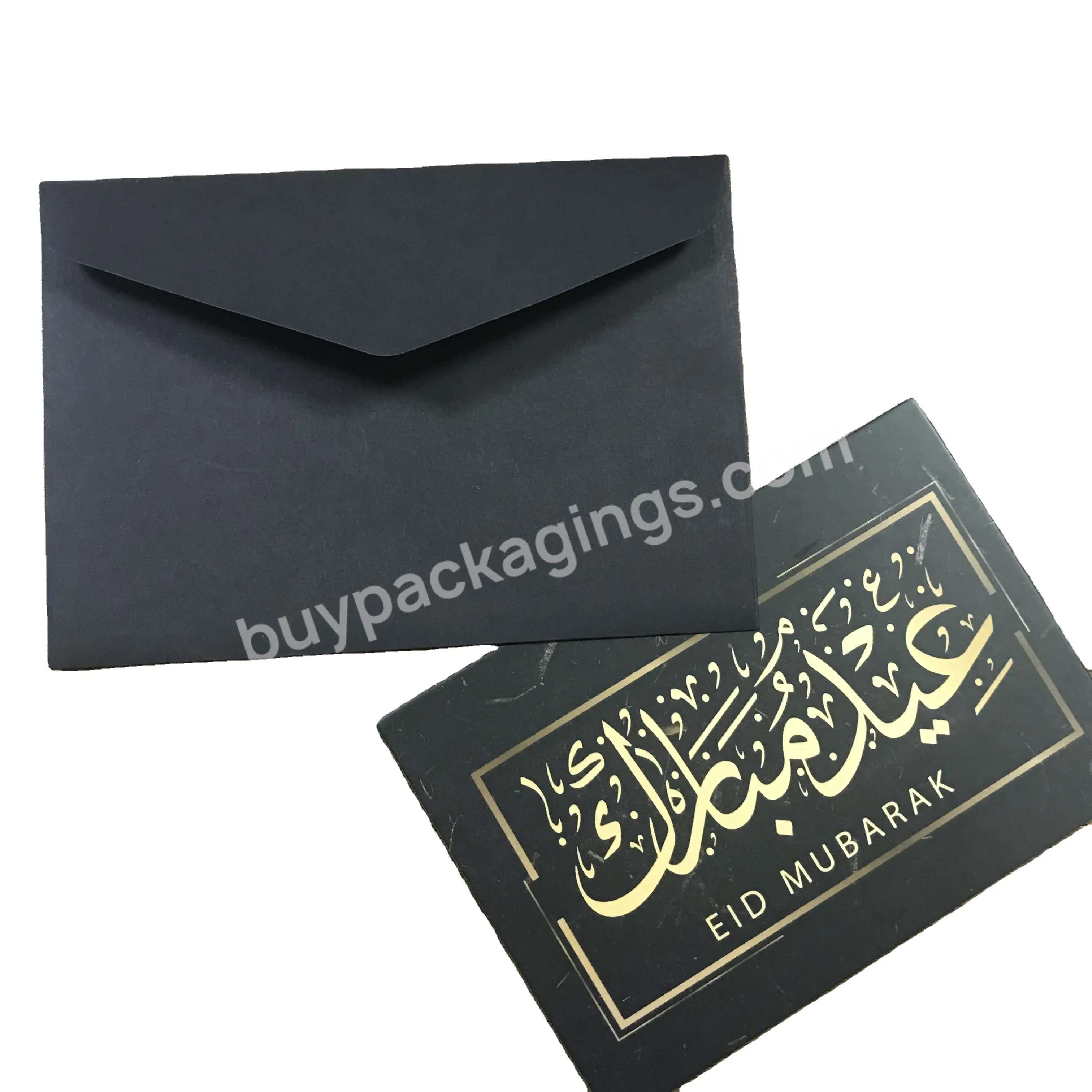 Custom Gold Foil Stamping Thank You Card And Envelope For Gift Packaging Or Greeting