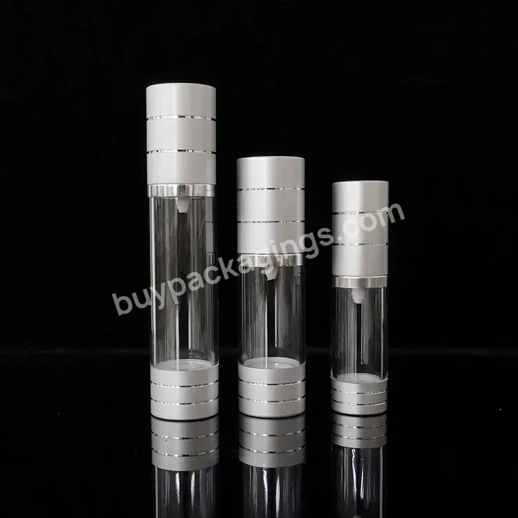 Custom Gold Silver 15ml 20ml 30ml 50ml 80ml 100ml 120ml Cosmetic Luxury Lotion Airless Pump Bottle