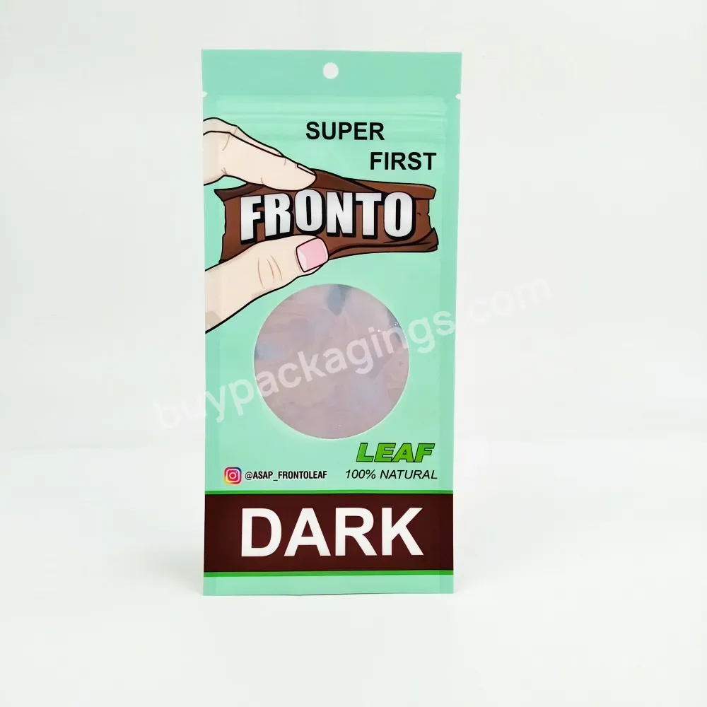 Custom Grabba Packaging Display Small Sachet Bags Natural Whole Tobacco Fronto Leaf Foil Mylar Plastic Pouch