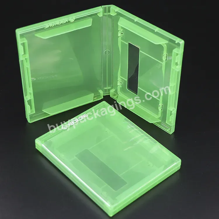 Custom Green Clear 0.7mm Card Game Boxes Plastic 360 Gaming Accessories Case For Xbox One Nintendo Switch Card Hard Case