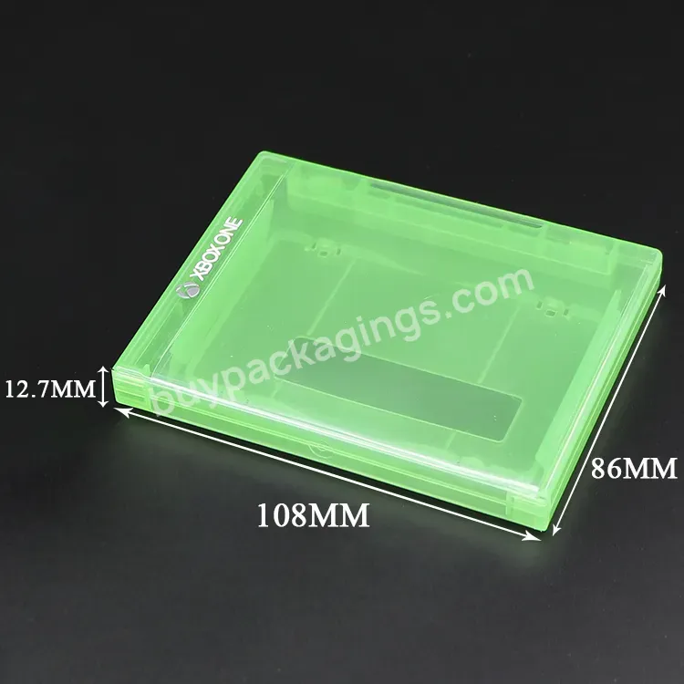 Custom Green Clear 0.7mm Card Game Boxes Plastic 360 Gaming Accessories Case For Xbox One Nintendo Switch Card Hard Case