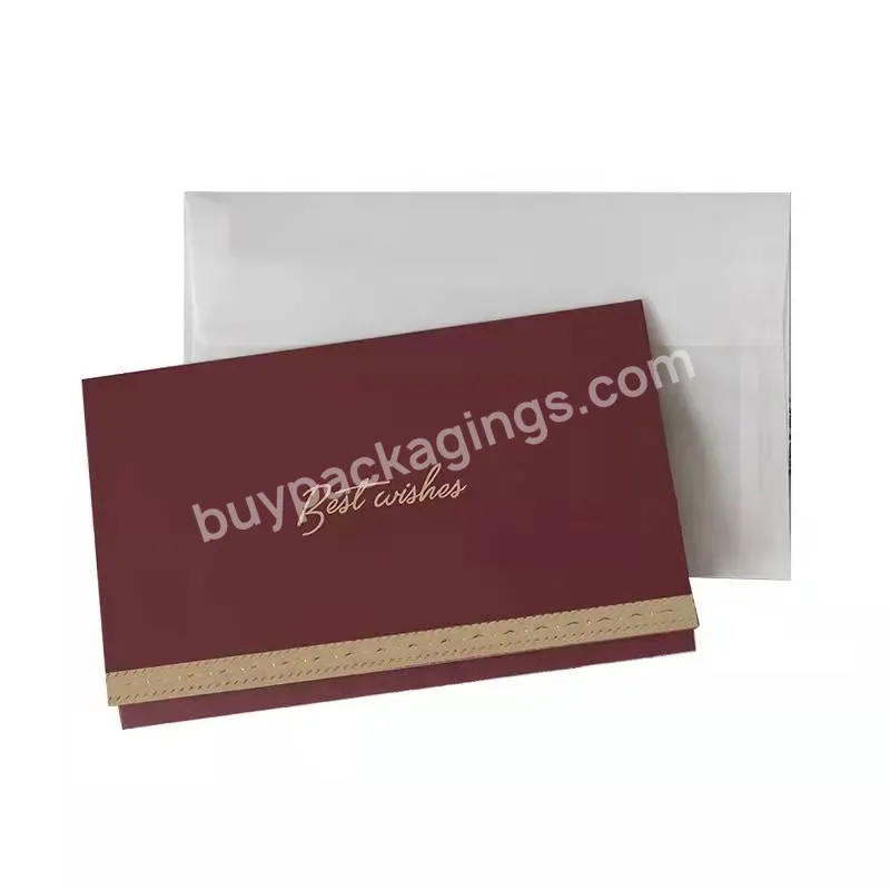 Custom Greeting Holiday Card Logo Design Wedding Festival Gift Wholesale Paper Labels Offset Printing Business